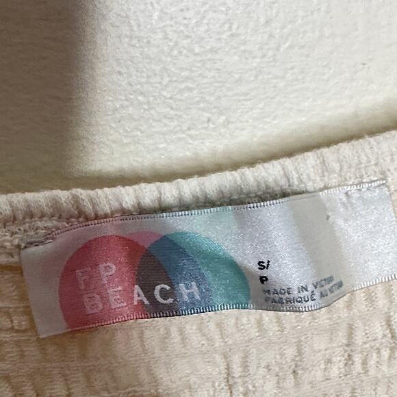 FREE PEOPLE Beach Lafayette Midi Dress Ivory White Sz S $108 {3V16} - Picture 4 of 6